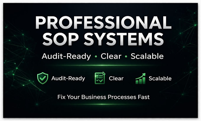 create professional sops audit ready