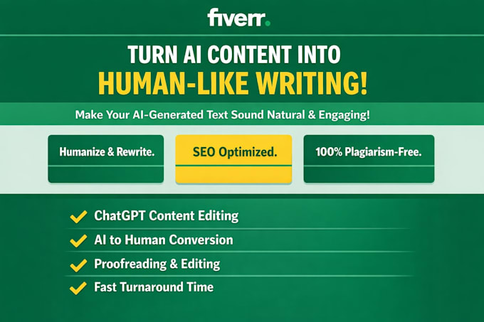 remove ai content and humanize professionally