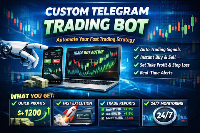 develop custom automation telegram bot for forex trading channel forex promotion