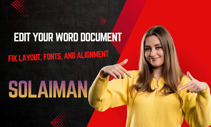 format and edit your word document, fix layout, fonts, and alignment