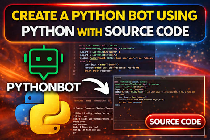 python developer develop python bot python trading bot fix python error