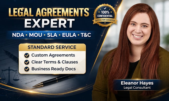 draft partnership deed, terms and condition, mou, nda, sla and eula agreements