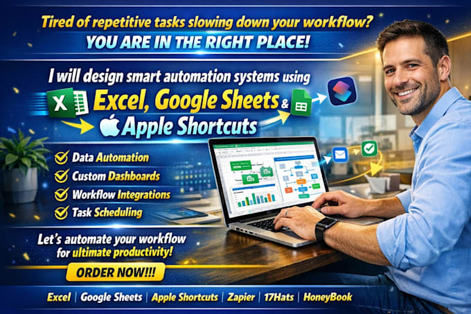 design smart automation systems using excel, google sheets, and apple shortcuts