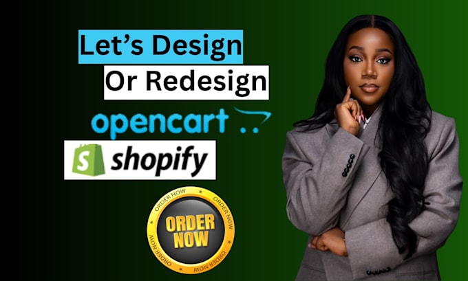 design an opencart ecommerce website, shopify dropshipping website development