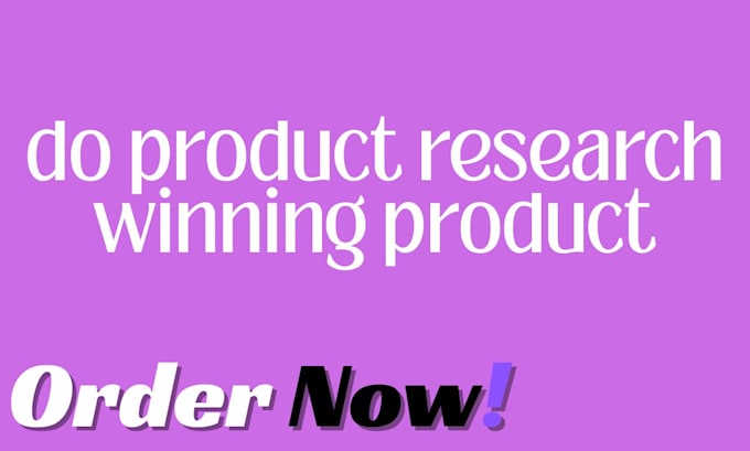 do product research winning product