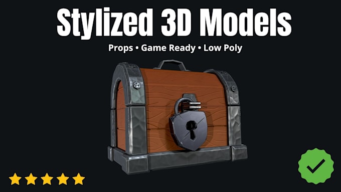 create 3d stylized props for games