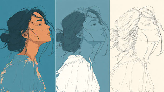 draw original technical illustration, vector line art