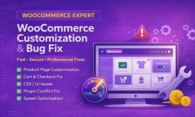 do woocommerce customization and bug fixes