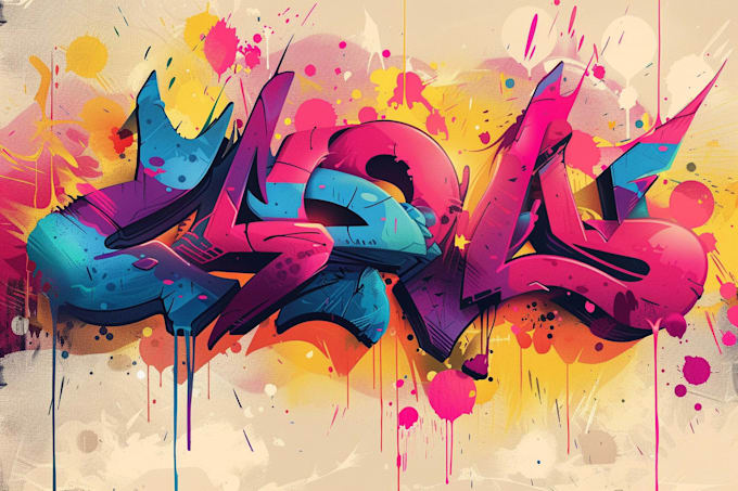 design a stylish graffiti inspired logo