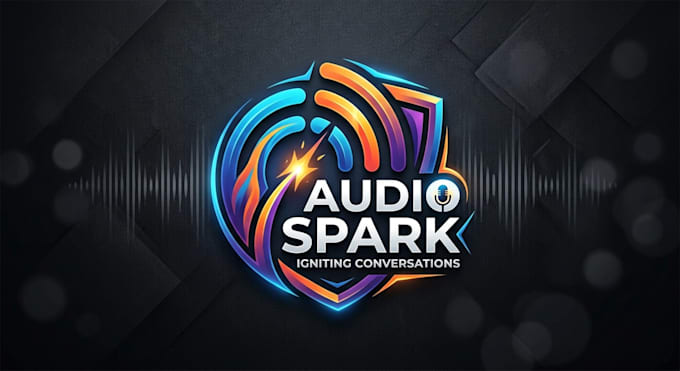 design a creative and eye catching podcast logo