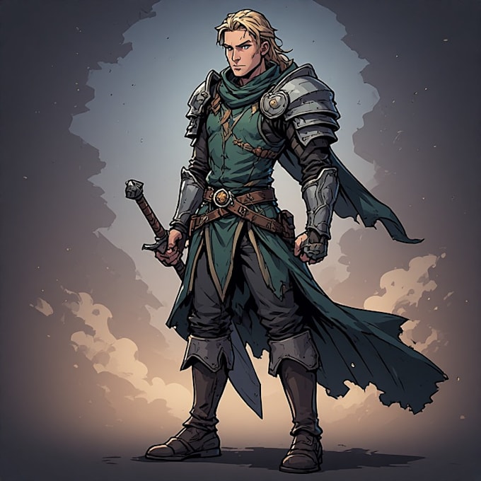 Draw dnd character art, fantasy illustration or concept art by ...
