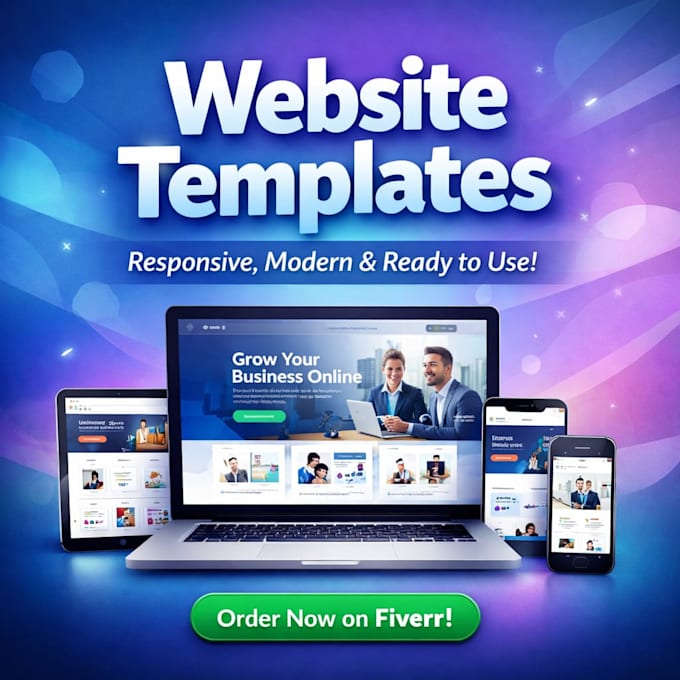 design modern website templates for your business