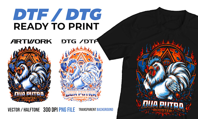 create dtf print ready for t shirt printing