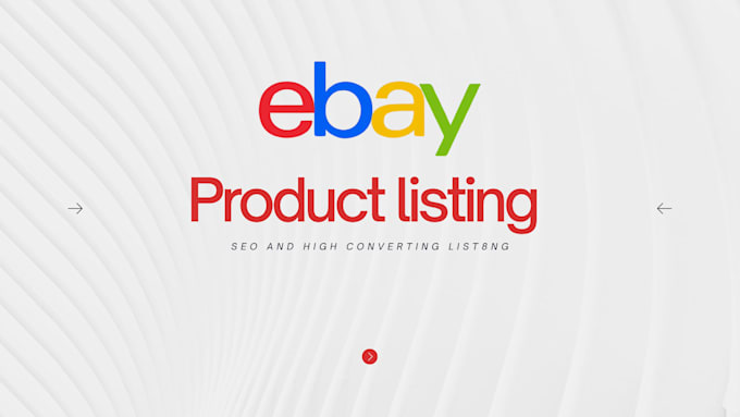 professionally list products on ebay with SEO optimized listing