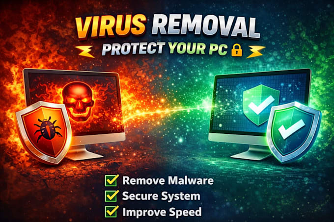 remove virus, malware and spyware from your windows PC fully and remotely