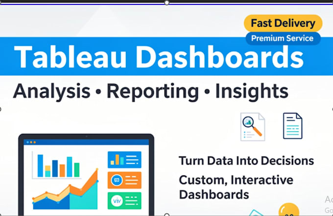 build custom tableau dashboards and reports