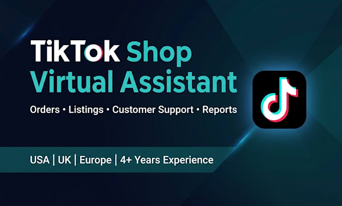be your tiktok shop VA for dropshipping management and ecommerce store