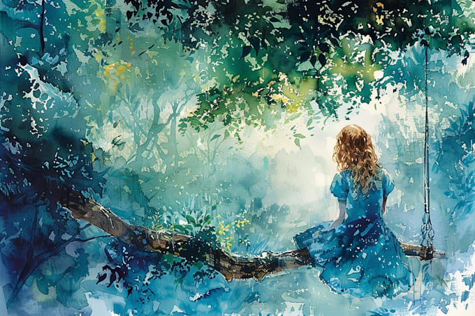 paint a beautiful watercolour illustration