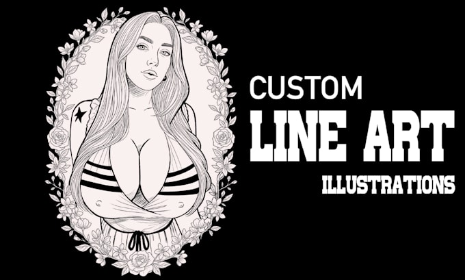 create custom line art illustration for your ideas