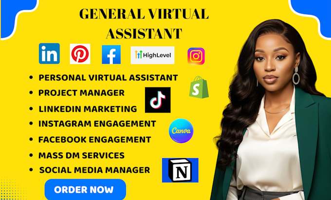 be your personal admin executive virtual assistant social media post gohighlevel