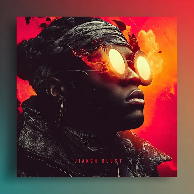 design elegant album cover or single cover artwork