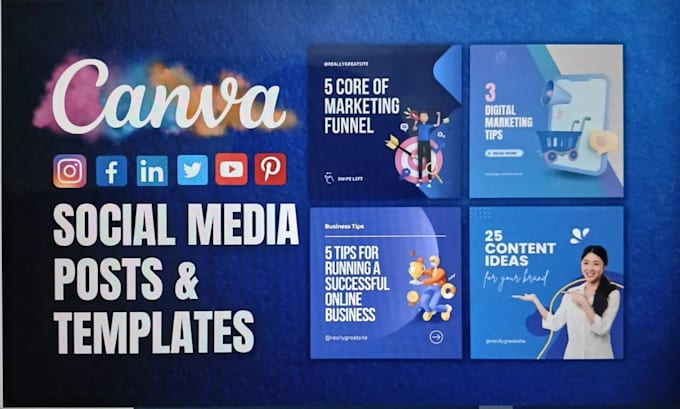 canva business post design