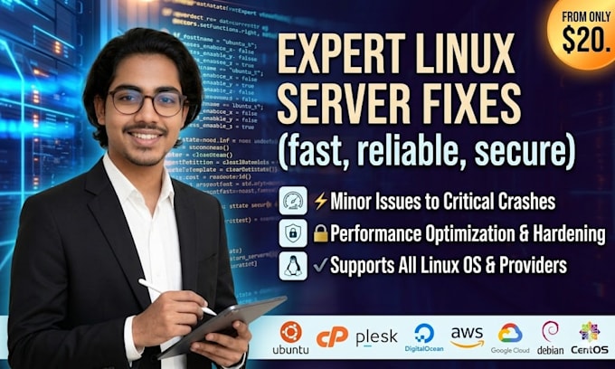 fix any linux server, vps, or web hosting issue fast