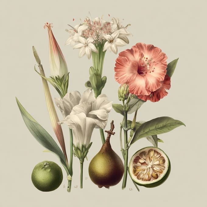 do a botanical illustration
