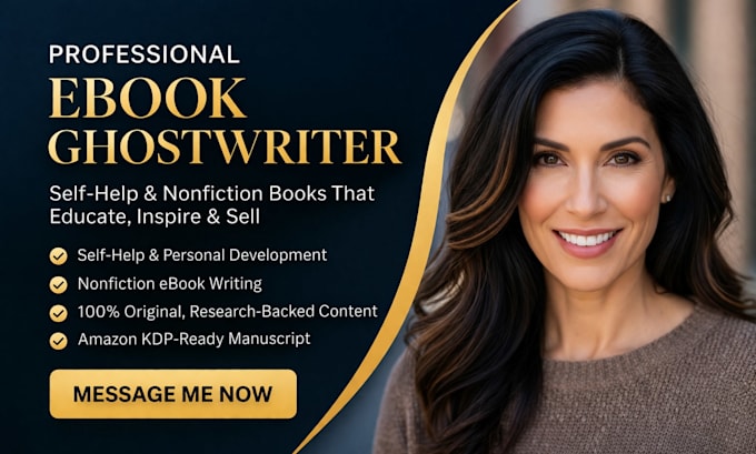 be your self help ebook writer self help writer and developmental book editor