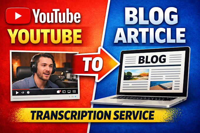 transcribe your youtube video into SEO blog article