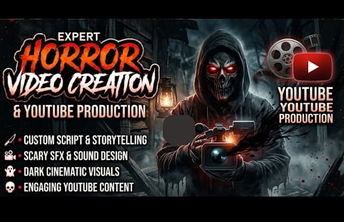 create viral faceless cinematic horror videos for youtube