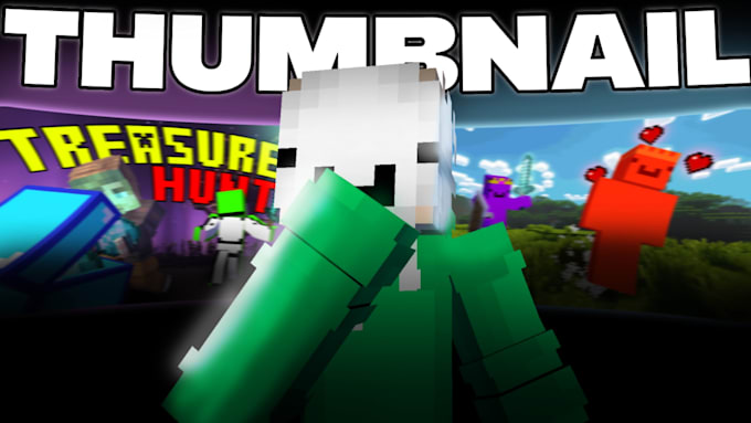 create professional minecraft thumbnails