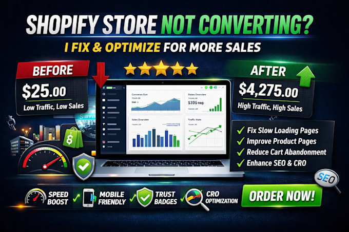 audit and fix your shopify store for high conversion rate