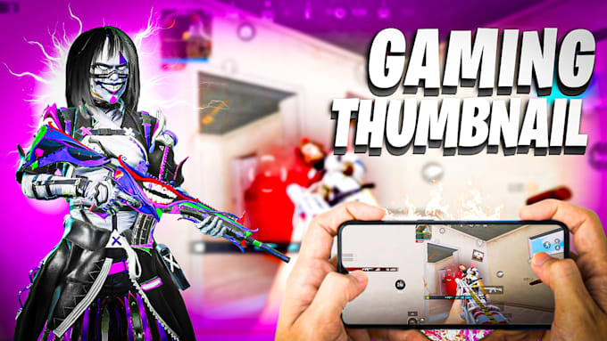 design high CTR gaming thumbnails for youtube