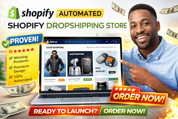 build automated shopify dropshipping store ecommerce website development expert