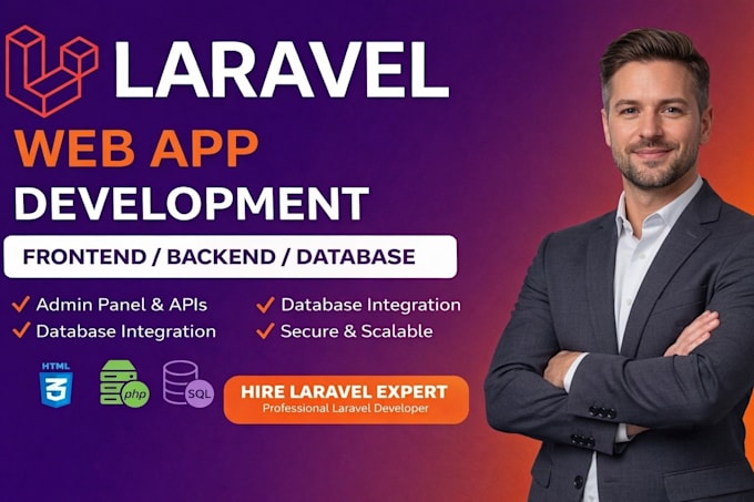 be expert software,laravel developer for web app development