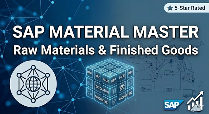 configure sap material master data for raw materials and finished goods