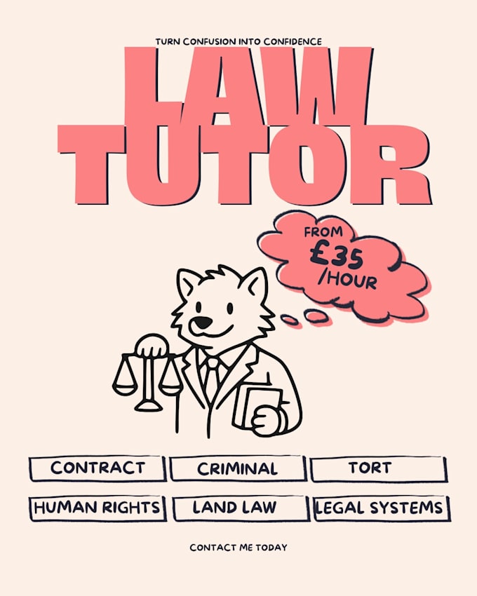 tutor a level law students on the aqa or ocr syllabus