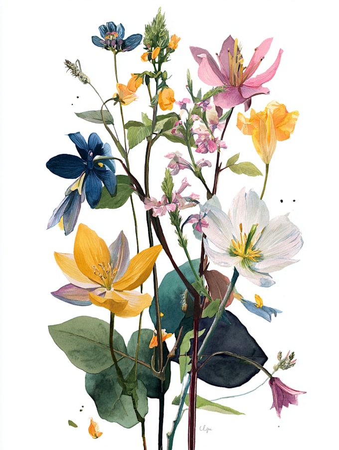 design vintage botanical illustration