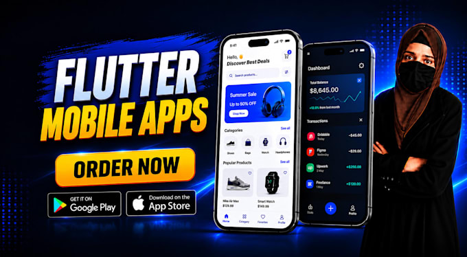 do mobile app development ios and android development, as flutter developer