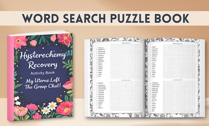 make niche word search puzzle books ready for amazon KDP