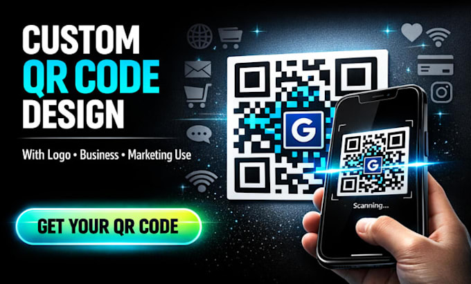 create a professional qr code with logo