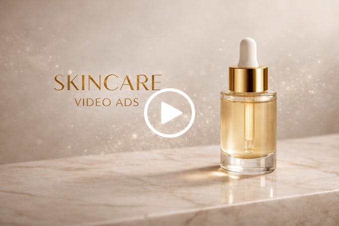 create ai skincare product video ads that convert