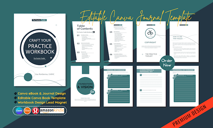 design interactive workbook, course pdf layout design, ebook formatting