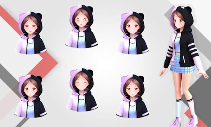 create, rig, fix or convert 3d model for vrchat, mmd, vroid, vrm, weight paint