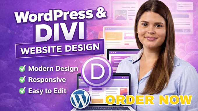 build modern divi wordpress website design using divi builder