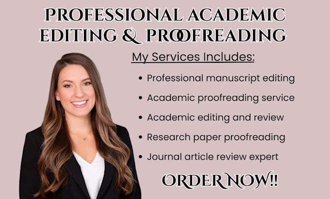 do professional academic editing, proofreading and journal article review help