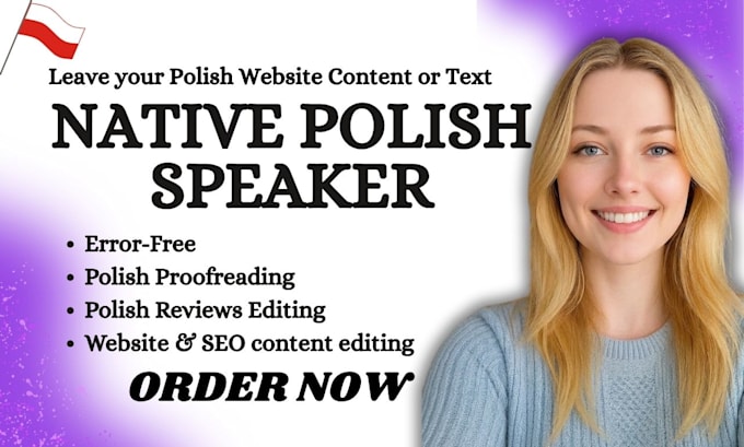 optimize proofread and copy edit your polish text or website content