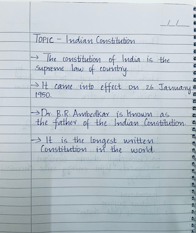 write neat and aesthetic notes for you