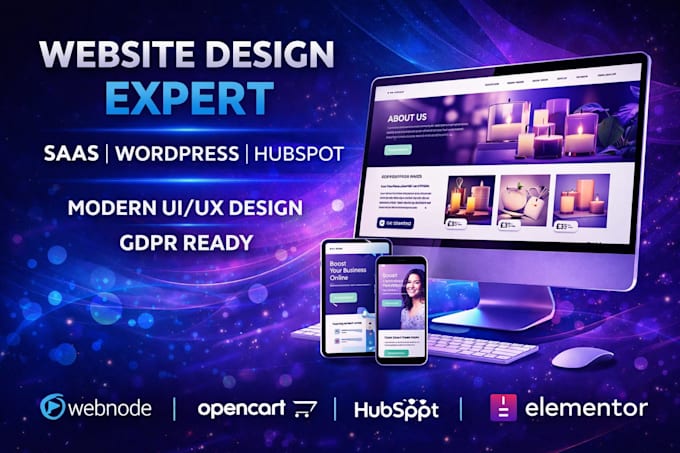 Crear sitio web saas ims usando webnode, opencart, wordpress, elementor ...